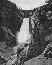 Chutes de Yellowstone, Wyoming, USA