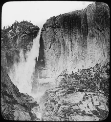 Chutes de Yosemite, parc national de Yosemite, Californie, États-Unis, fin du XIXe ou début du XXe siècle