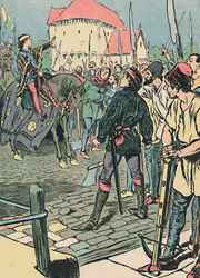 Le jeune roi Richard réprime la rébellion, vers 1907