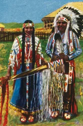 Jeunes Amérindiens, vers 1928