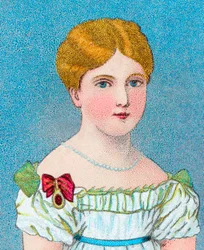 Jeune reine Victoria, alors princesse Alexandrina Victoria de Kent, vers 1829-1902