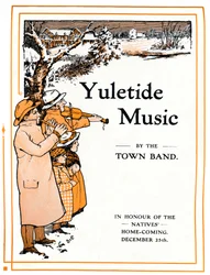 Musique de Noël par la fanfare municipale, 1910