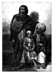 Famille arabe de Zanzibar, c1890