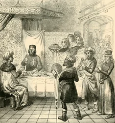 Zizim dînant avec le grand maître de Rhodes, 1890