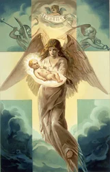 Alléluia, carte de Noël, 1882