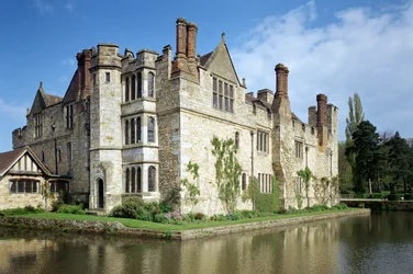 Vue extérieure du Château de Hever, Kent, Royaume-Uni, début du 16ème siècle