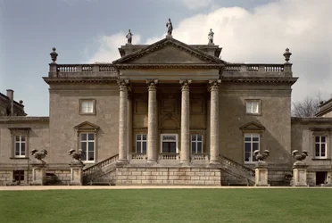 Vue extérieure de la partie centrale de la maison, Stourhead, Wiltshire