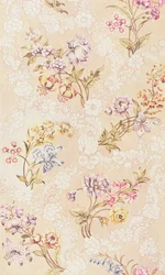 Design floral avec pivoines, lys et roses pour soie de Spitalfields, par Anna Maria Garthwaite, 1744