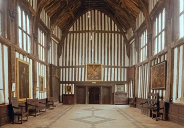 Gainsborough Old Hall, Le Grand Hall, c.1460-80 École anglaise, Lincolnshire, Royaume-Uni