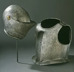 Casque et armure, vers 1620