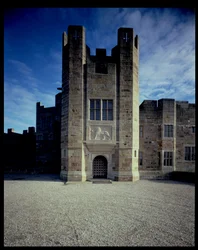 Entrée principale du Château Drogo, conçu par Sir Edwin Lutyens (1869-1944) 1910-30