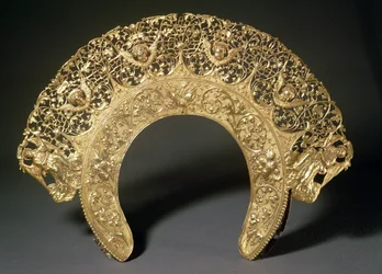 Diadème russe avec travail de filigrane, c.1730s