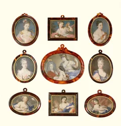 Sélection de miniatures par Rosalba Carriera et Cornelius Hozer