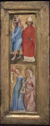 Saint Christophe et Saint Érasme, Sainte Barbe et une autre sainte