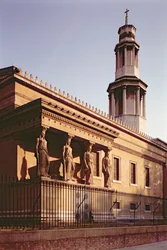 Église St. Pancras 1819-22, Charles Frederick Inwood, Londres, Royaume-Uni