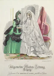 La Mariée, modes allemandes de Leipzig de Moniteur de la Mode