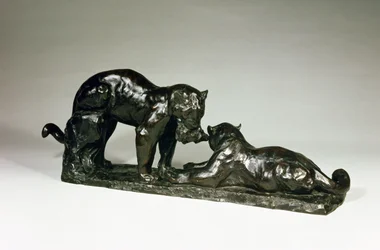 Deux jaguars par Rembrandt Bugatti