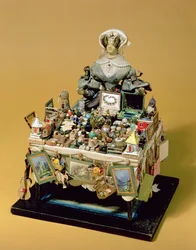 Poupée colporteur victorienne