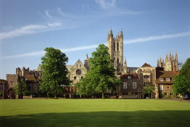 Vue de la cathédrale de Canterbury, Kent