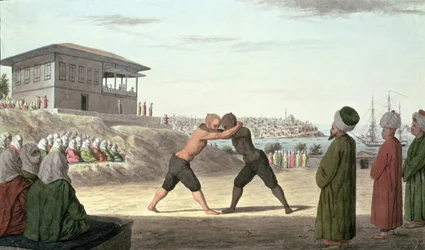 Match de lutte, Constantinople