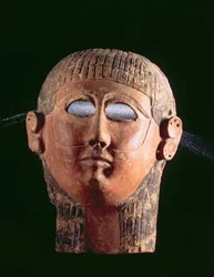 Masque barbu, de Carthage, Tunisie, Phénicien, 4ème siècle av. J.-C.