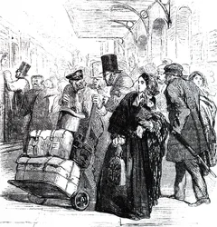 Un état chaotique de la gare de Birmingham