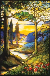 Une belle fenêtre en verre plombé