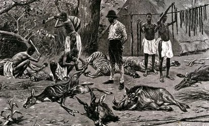 Un grand jour de chasse ! 1900