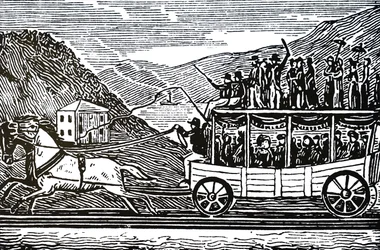 Une voiture à cheval