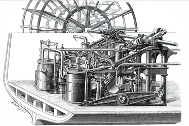 Un moteur à levier coulissant