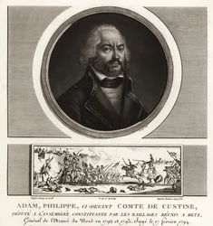 Adam Philippe, Comte de Custine, général révolutionnaire français, exécuté pour trahison en 1793