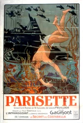 Affiche du film Parisette de Louis Feuillade 1921 film muet