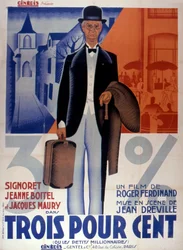 Affiche du film Trois pour cent de Jean Dréville 1933