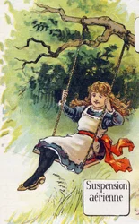 Suspension aérienne. Gravure dans "ABC L