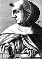 Albert Magnus (1193/1206-1280) moine dominicain allemand, scientifique, philosophe et théologien, gravure