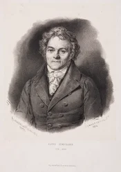 Alois Senefelder, inventeur allemand de la lithographie, début du XIXe siècle