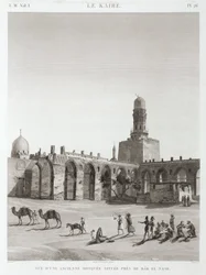 Une ancienne mosquée près de Bab el-Nasr, Le Caire, Égypte, vers 1798