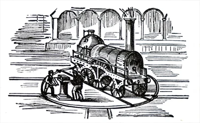 Un pont tournant pour locomotive