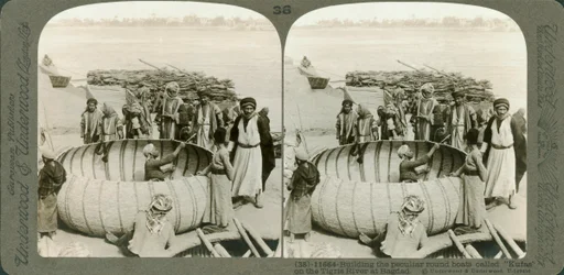 Arabes construisant une Kufa