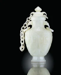Vase archaïque et couvercle, 18e - 19e siècle