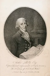 Arthur Phillip, commandant naval britannique, vers 1789