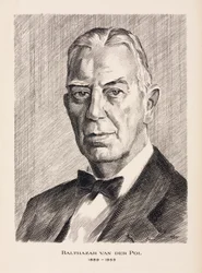 Balthazar van der Pol, ingénieur électricien néerlandais, vers 1930