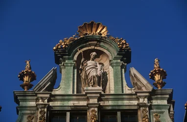 Belgique, Bruxelles, Grand-Place, détail architectural
