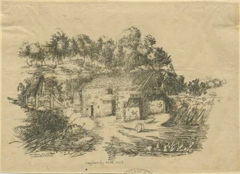 Biddulph - Knypersley Mill: lithographie