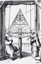 Sextant en laiton, vers 1658-1673