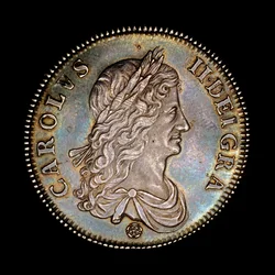 Pièce britannique représentant le roi Charles II