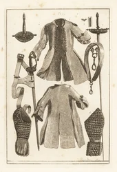 Manteau de buffle, ceinture de buffle, garde d