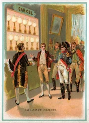 Lampe Carcel. (litho, vers 1900)