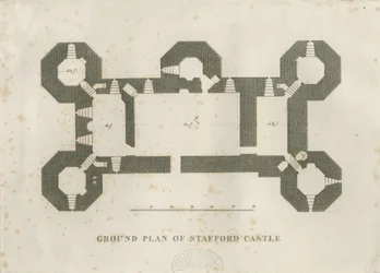 Église du château - Château de Stafford : gravure, nd [XIXe siècle]