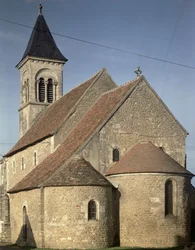 Église Saint-Martin, Vic, Berry, France, construite au 12ème siècle